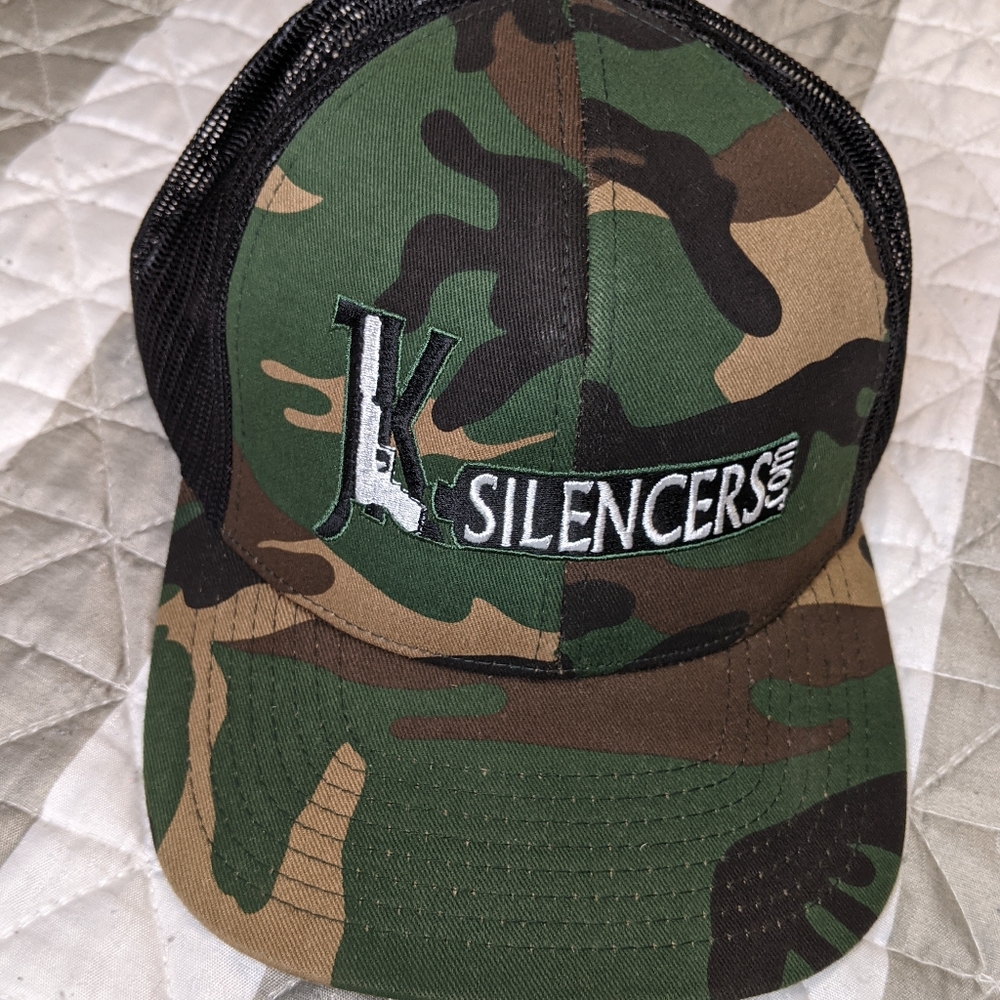 Men's Camo Snapback Trucker Hat JK Silencers brand